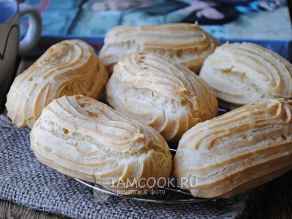 Фото блюда: Эклеры на маргарине