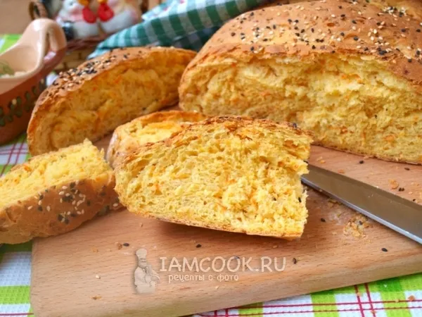Фото готового блюда: Морковный хлеб