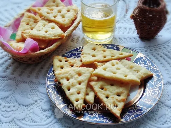 Фото готового блюда: Крекеры с сыром