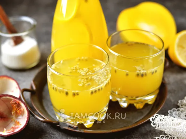 Фото блюда: Лимонад «Манго-Маракуйя»
