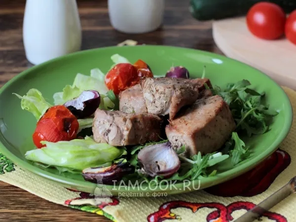 Фото блюда: Шашлык из рыбы на мангале