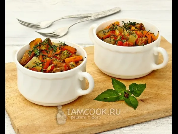 Фото готового блюда: Овощное рагу с говядиной