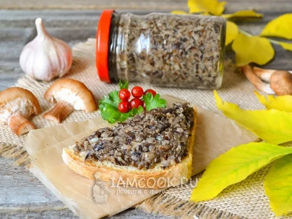 Фото блюда: Икра из опят с чесноком на зиму