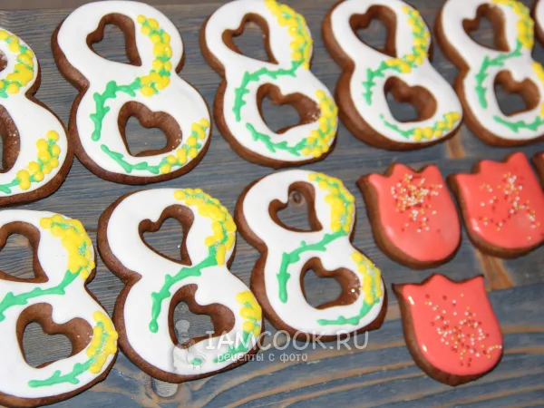 Фото готового блюда: Глазурь для имбирных пряников (+пряники)