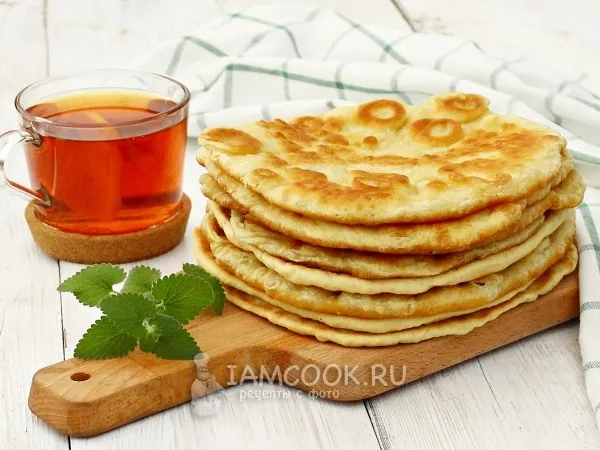 Фото блюда: Лепёшки на сметане на сковороде