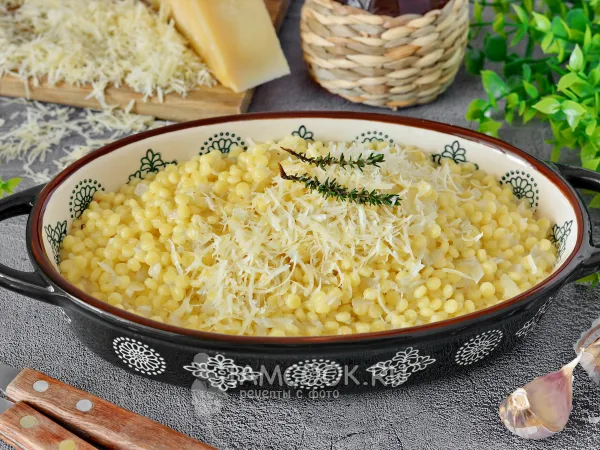 Фото блюда: Птитим с сыром (на сковороде)