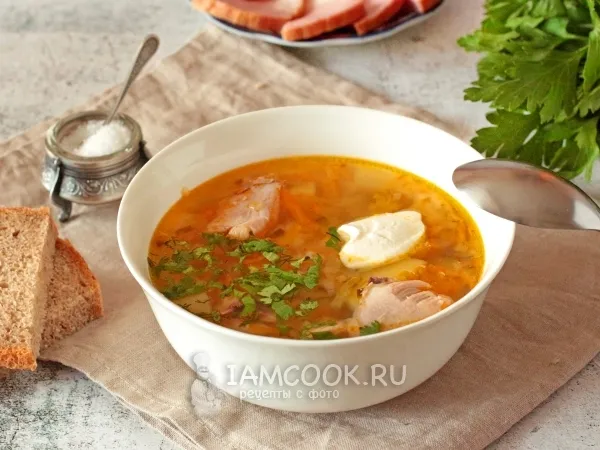 Фото блюда: Рассольник с курицей и солеными огурцами