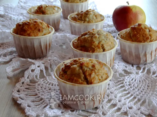 Фото блюда: Кексы из овсянки и яблок