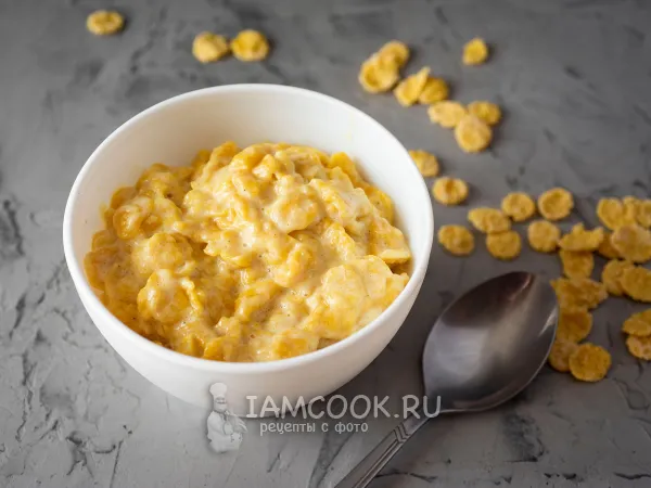 Фото блюда: Каша из кукурузных хлопьев на молоке