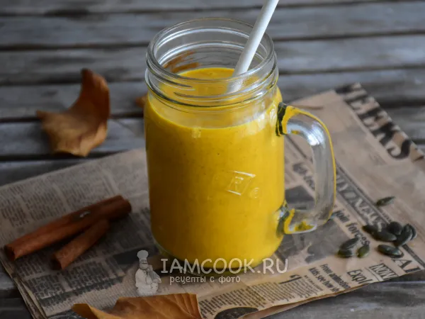 Фото блюда: Смузи с тыквой для похудения (в блендере)