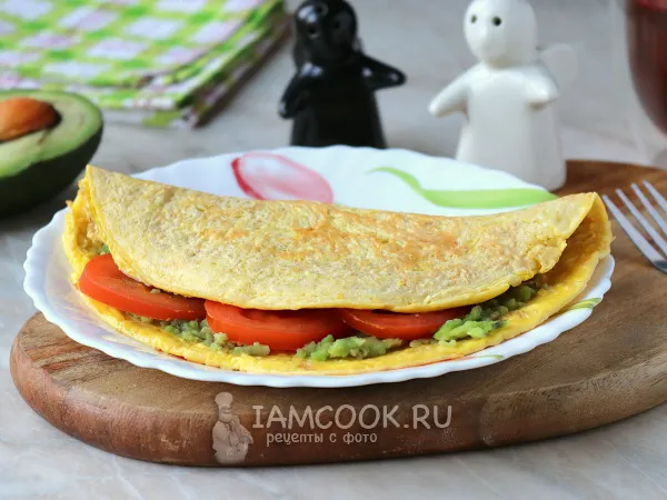 Фото готового блюда: Овсяноблин с авокадо