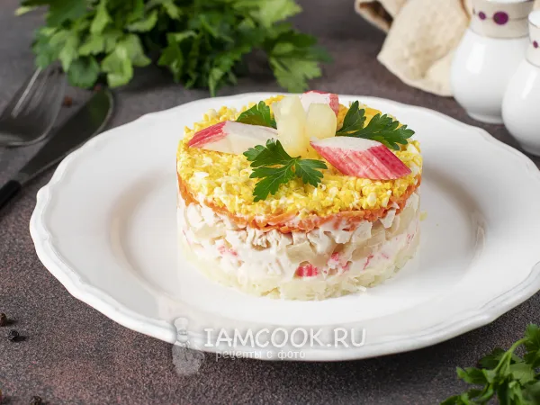 Фото готового блюда: Салат «Неженка»