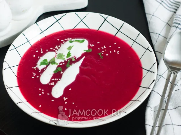 Фото блюда: Суп-пюре из свеклы