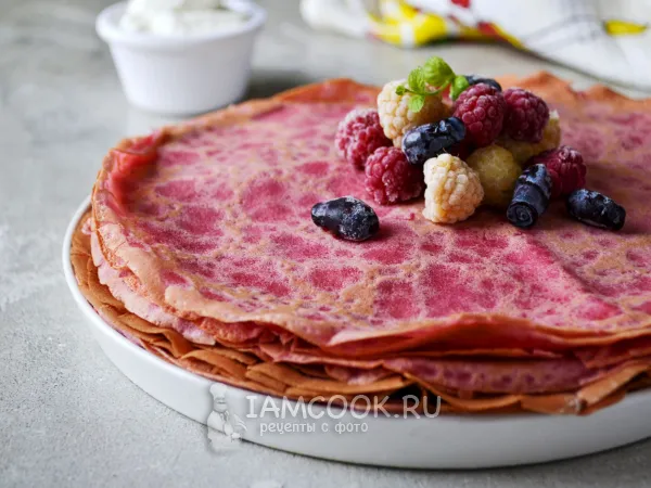 Фото блюда: Красные блины