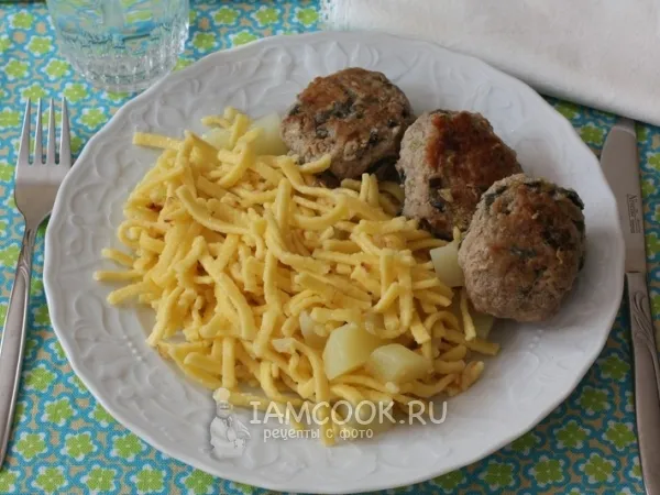 Фото готового блюда: Шпецле с картофелем