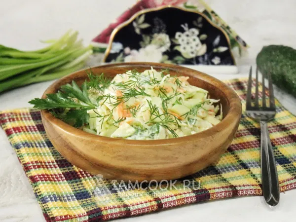 Фото блюда: Черемша с капустой (салат)