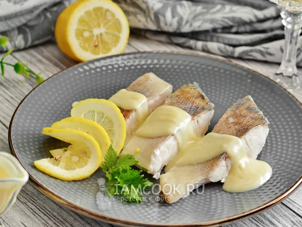 Фото блюда: Судак в белом вине
