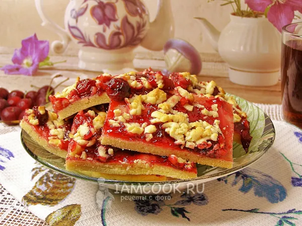 Фото готового блюда: Венское печенье с вишней