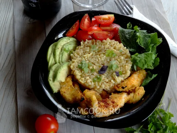 Фото блюда: Боул с булгуром и курицей