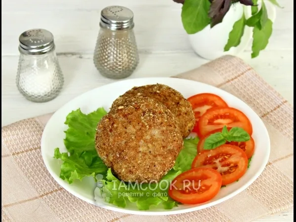 Фото готового блюда: Котлеты свиные в духовке