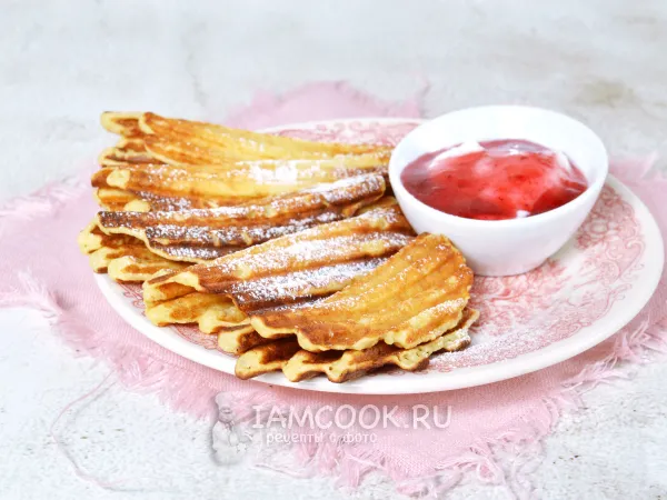 Фото готового блюда: ПП вафли на гриле (электрогриле)