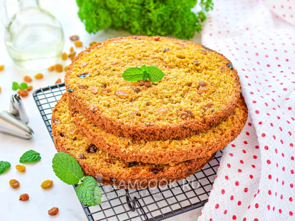 Фото блюда: Пышный бисквит для морковного торта