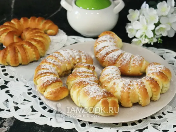 Фото блюда: Постные булочки с джемом