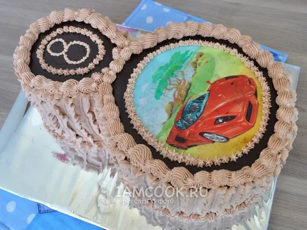 Фото блюда: Торт для ЮНОГО автомобилиста восьмёрка