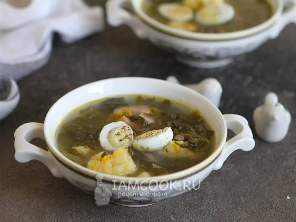 Фото блюда: Щавелевый суп (кето)