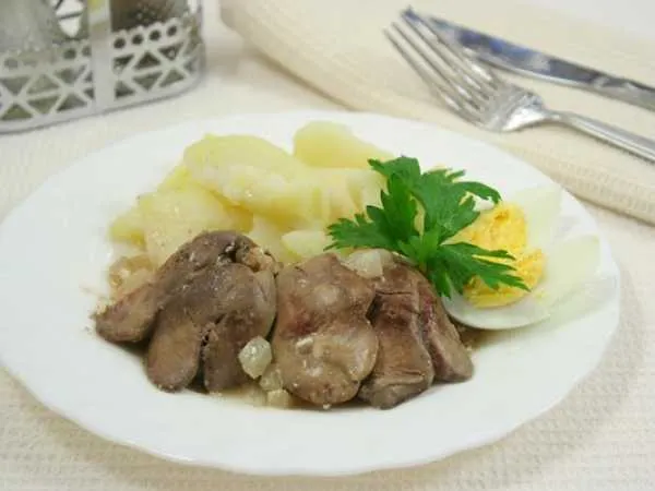 Фото блюда: Куриная печень в мультиварке