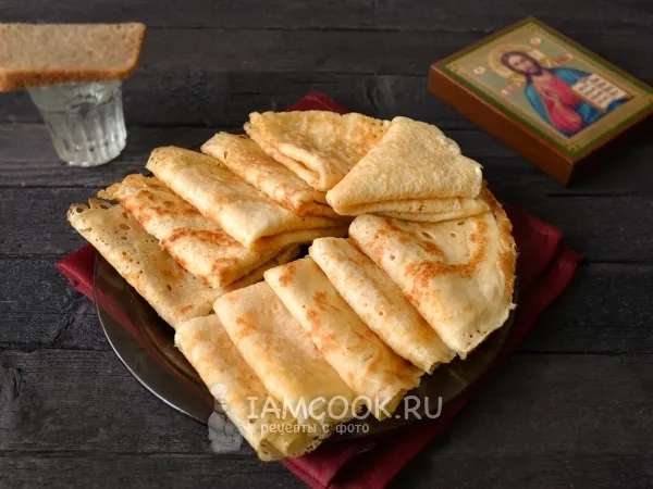 Фото блюда: Постные блины на поминки