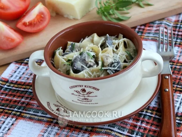 Фото блюда: Фетучини с грибами