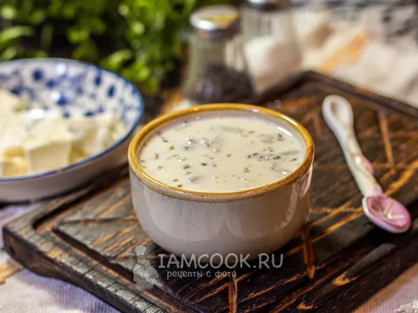 Фото блюда: Сливочный соус с сыром дор блю