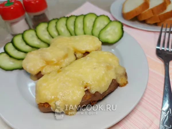 Фото блюда: Мясо по-французски на сковороде с картошкой