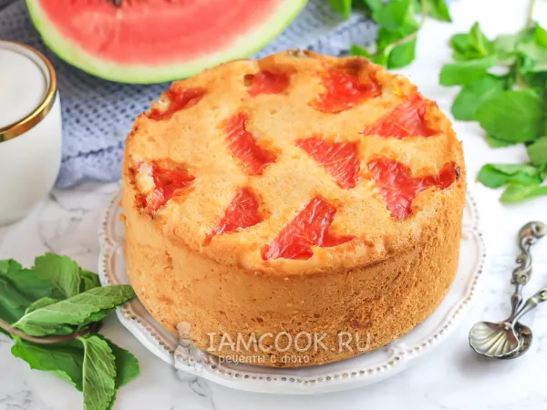 Фото блюда: Шарлотка с арбузом