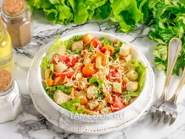 Фото блюда: Вегетарианский салат «Цезарь»