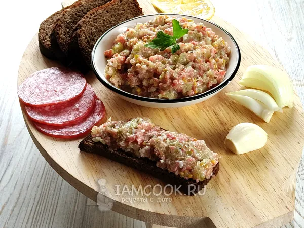 Фото блюда: Намазка с салями