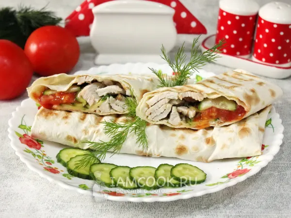 Фото блюда: Шаурма с индейкой