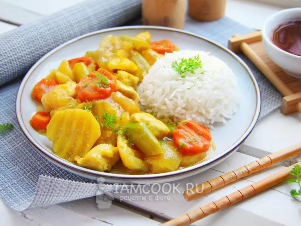 Фото готового блюда: Карри по-корейски