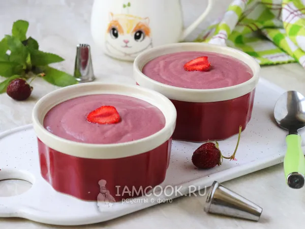 Фото готового блюда: Клубничный заварной крем