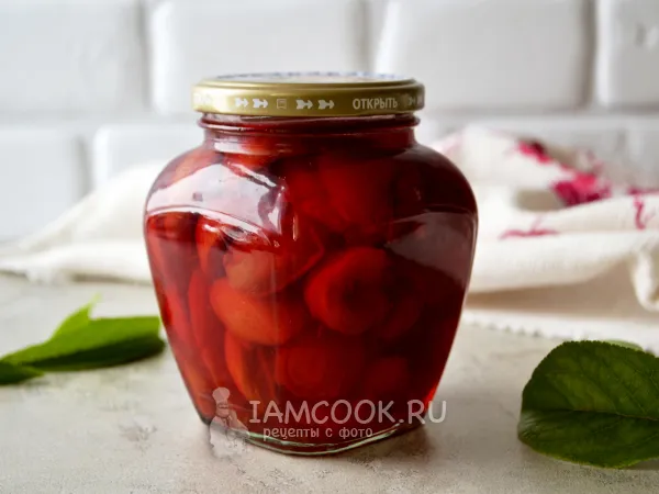 Фото блюда: Сливы в сахарном сиропе на зиму