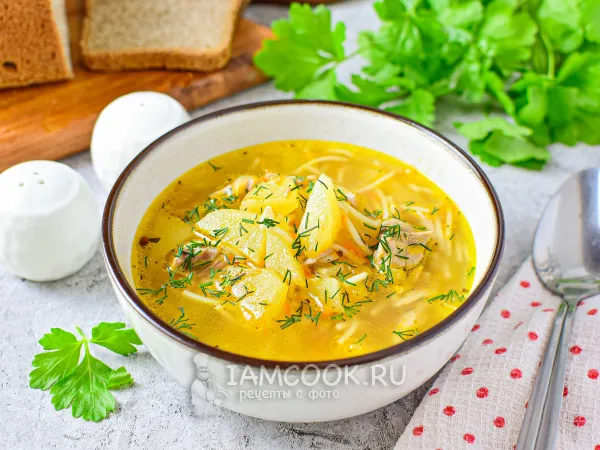 Фото блюда: Суп из телятины на кости с картошкой