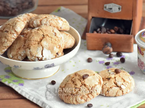 Фото готового блюда: Кофейное печенье с шоколадом