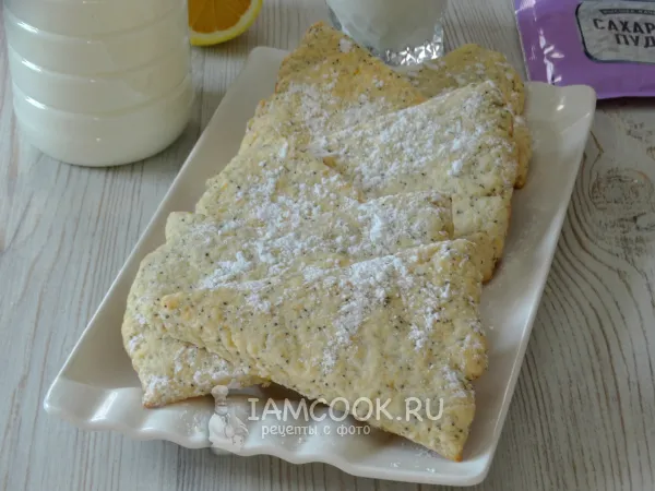 Фото готового блюда: Лимонное печенье с маком