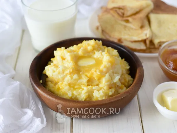 Фото блюда: Рисовая каша с тыквой в мультиварке Редмонд