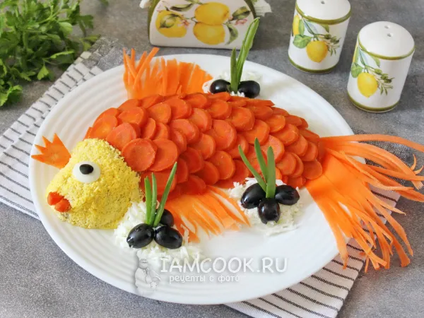 Фото блюда: Салат из консервированной сардины с рисом