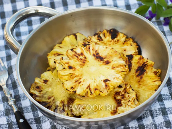 Фото готового блюда: Ананас на гриле