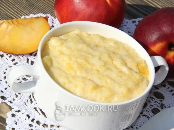 Фото блюда: Кукурузная каша с нектарином