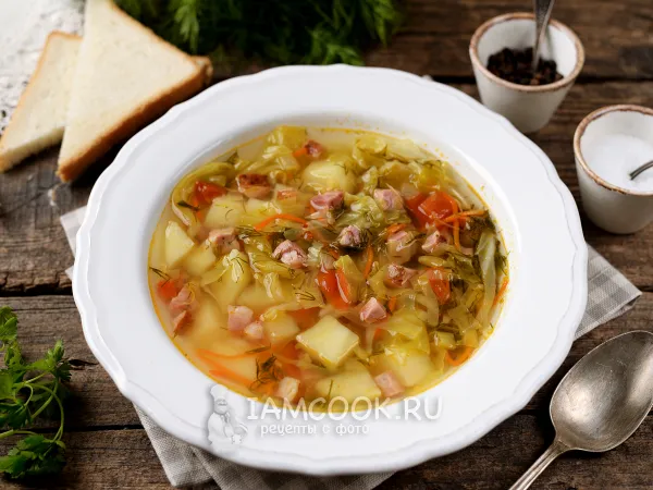Фото блюда: Щи с колбасой