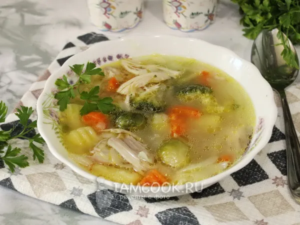 Фото блюда: Капустный суп с курицей